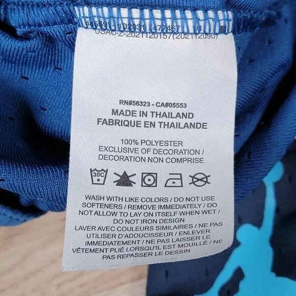 Nike Air Jordan Sport Diamond Shorts Mens Size Medium Blue Basketball DH9075-493 - Picture 8 of 14